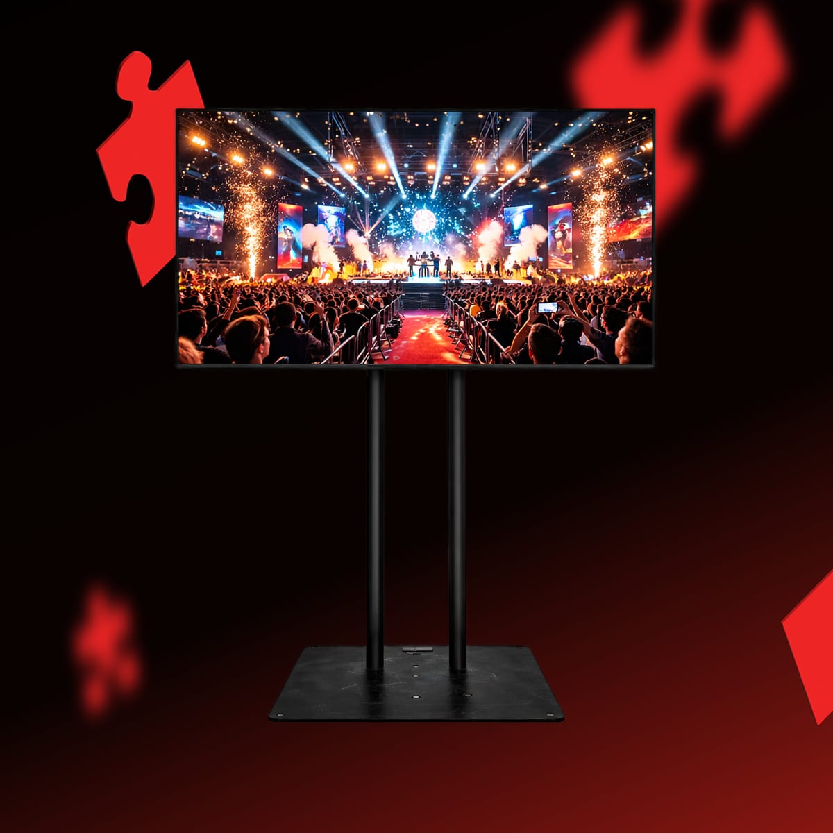 Monitor 65” 4K monitor set (incl. stand)