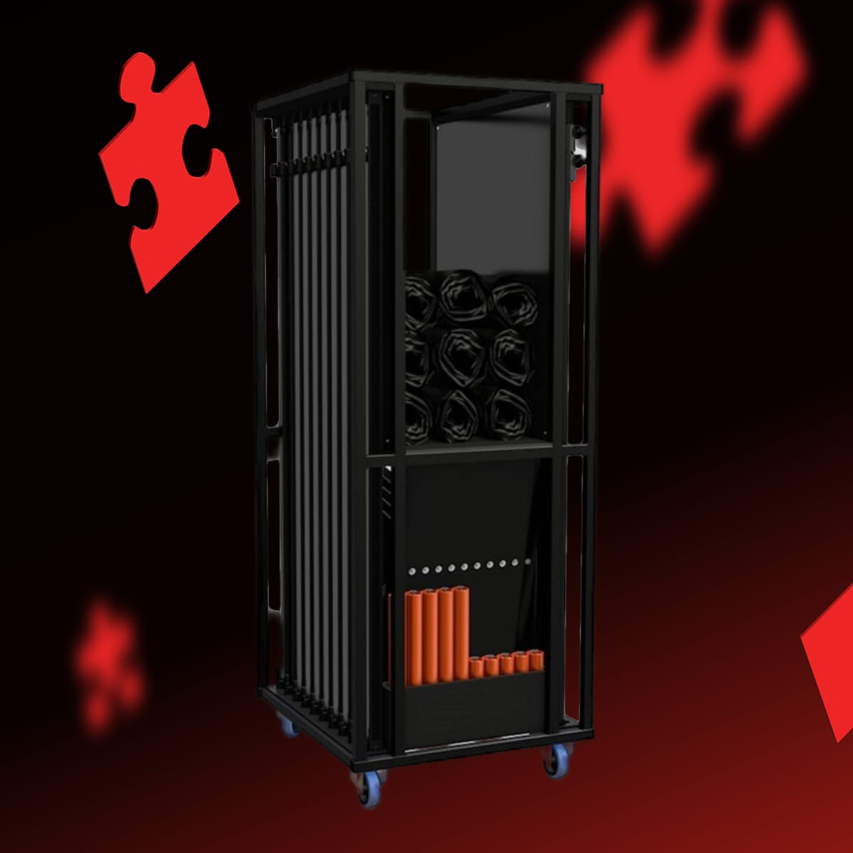 Pipe & Drape set 27 meter - 4 meter hoog