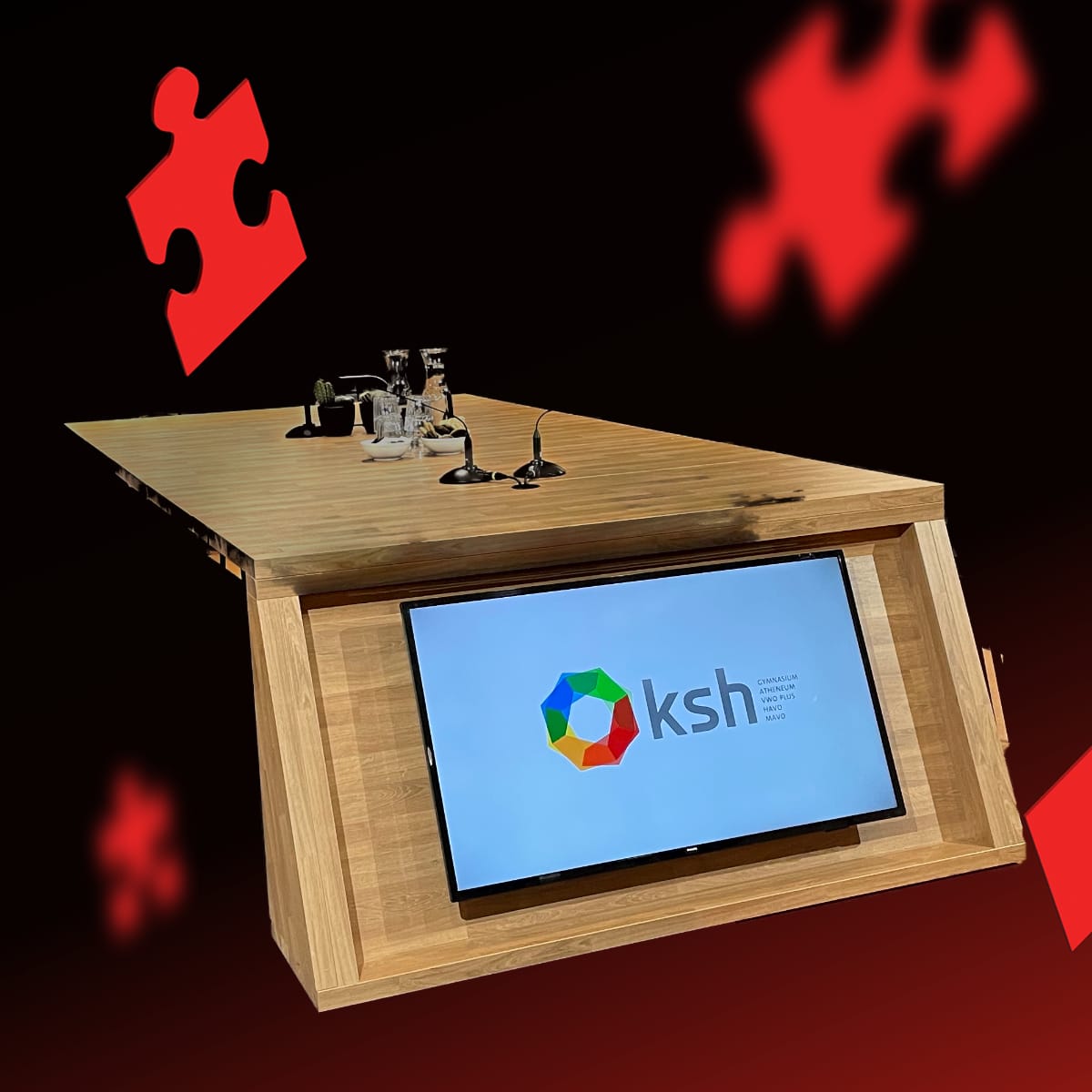 Tafel incl. monitor (max. 5 personen)