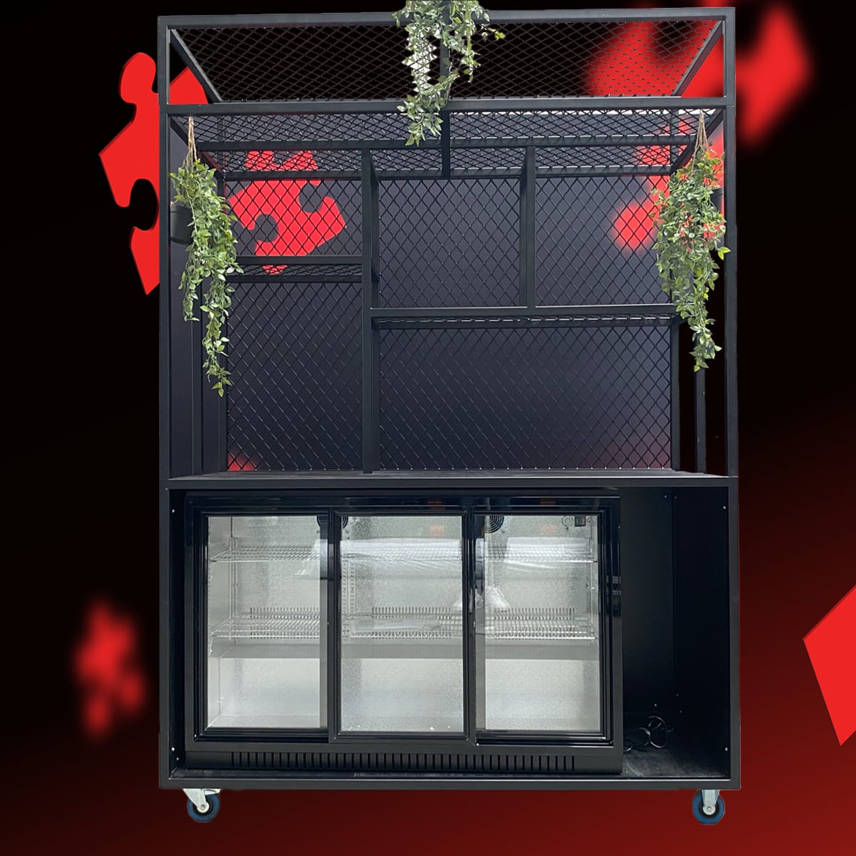 Buffetbar industrial met koelkast