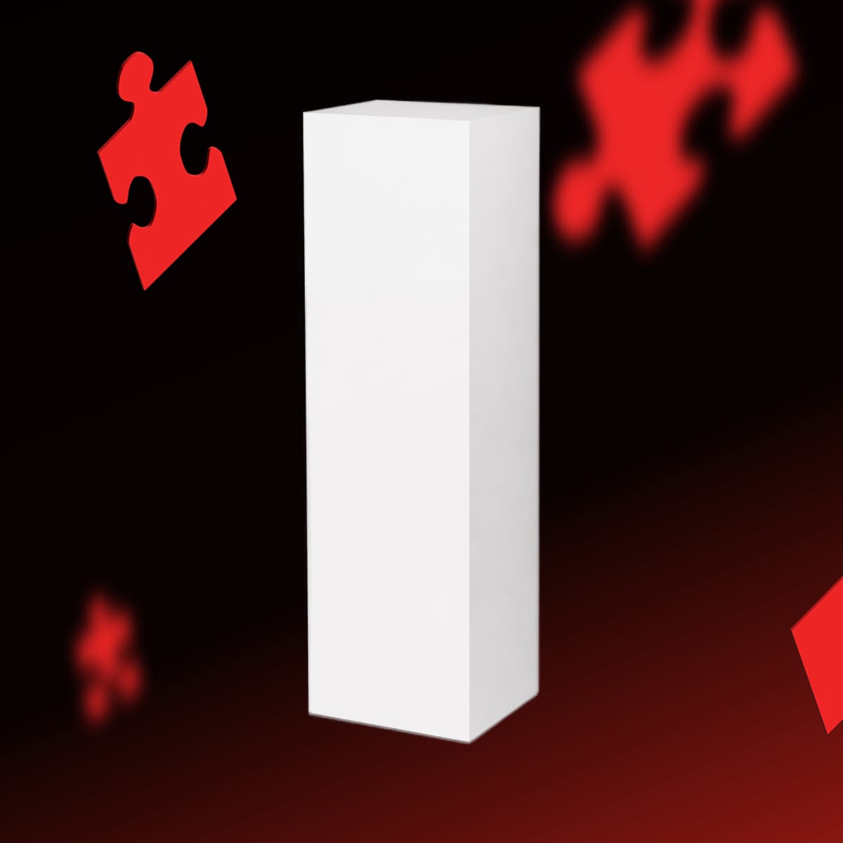 Sokkel wit (30x30x100 cm)